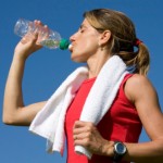 Woman drinking water