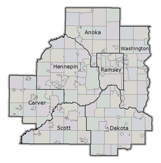 Map of the Service Area the Serve