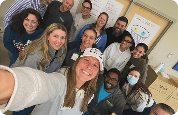 standard heating & air conditioning crew taking selfie